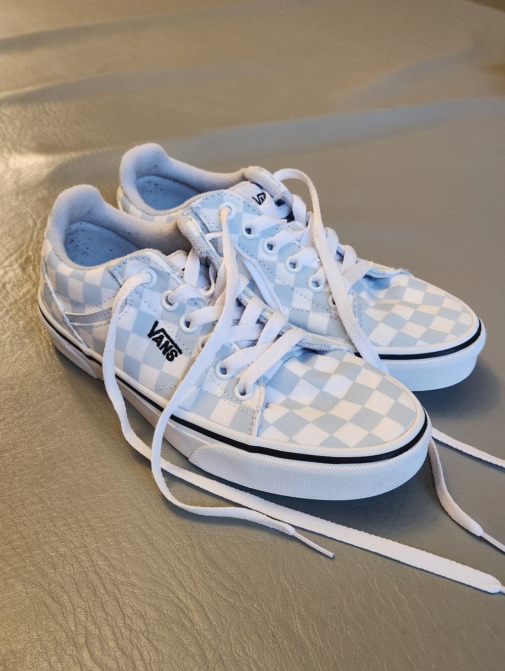 Vans Checkerboard Print Seldan Sneaker Women Size 6